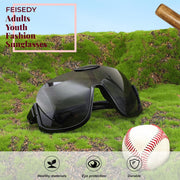 ÉÌƷͼƬ 27 | B0CQT2FXLN | FEISEDY Sunglasses Men Women Oversized Fashion Sports Baseball Fishing Skiing Running Golf Adults Teens Half Frame B0012