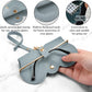 商品图片 8 | B0CFPPR4K1 | FEISEDY 2Pack Soft Leather Sunglass Bag, Portable Holder Eyeglasses Case | Lightweight Portable Design, With Button Clip Wrist Strap for Travel Daily Use B0049