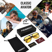 ÉÌƷͼƬ 125 | B0CB543WBD | FEISEDY Vintage Retro 70s Plastic Aviator Sunglasses Women Men Classic Large Squared Frame B2751