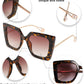 商品图片 76 | B08HVPGJW5 | FEISEDY Sunglasses Womens Trendy, Oversized Square Shades, Pearl Inlay Cat Eye Frame UV400 Protection B2625