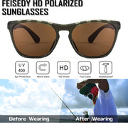 ÉÌƷͼƬ 3 | B0BMTM1T1B | FEISEDY Polarized Sunglasses for Men,Lightweight TR90 Square Frame,Sports Fishing Golf UV400 Protection B2998