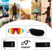 ÉÌƷͼƬ 57 | B0BQLPB8JV | FEISEDY Sports Sunglasses for Men and Women, UV400 Protection Outdoor Cycling Driving Fishing Glasses B2987