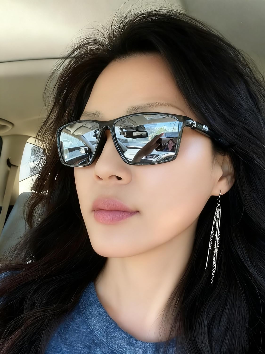 商品图片 12 | B0FG2HCVQL | FEISEDY Rectangle Sunglasses Women Men Trendy Classic Sunglasses Fashion Retro Vintage Square Frame Polarized UV400 B0288