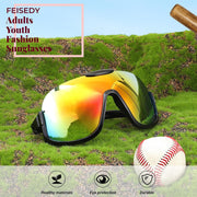 ÉÌƷͼƬ 13 | B0CQT2FXLN | FEISEDY Sunglasses Men Women Oversized Fashion Sports Baseball Fishing Skiing Running Golf Adults Teens Half Frame B0012