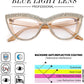 商品图片 35 | B0BLH5NHK8 | FEISEDY Diamond Blue Light Blocking Glasses Cat Eye Rhinestone Women Oversized Anti Eyestrain Computer Glasses Frame B2358