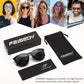 商品图片 6 | B0DGCPG41T | FEISEDY Sunglasses for Women Men Retro Round Cateye Designer Cute Mirrored UV Protection Lens B0210