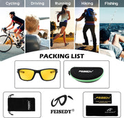 ÉÌƷͼƬ 27 | B0CTXW1SQG | FEISEDY Sports Polarized Sunglasses For Men Women Cycling Driving Fishing Running UV400 Protection B0125