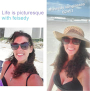 ÉÌƷͼƬ 64 | B07M9V125F | FEISEDY Polarized Vintage Sunglasses American Womens Square Jackie O Cat Eye Sunglasses B2451
