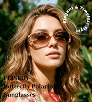 ÉÌƷͼƬ 3 | B0CNRQ7WVZ | FEISEDY Y2K Women Polarized Sunglasses Butterfly Wrap Around UV400 Shades
