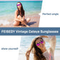 商品图片 44 | B0C5378735 | FEISEDY Vintage Square Cat Eye Sunglasses Women Trendy Cateye Sunglasses B2473