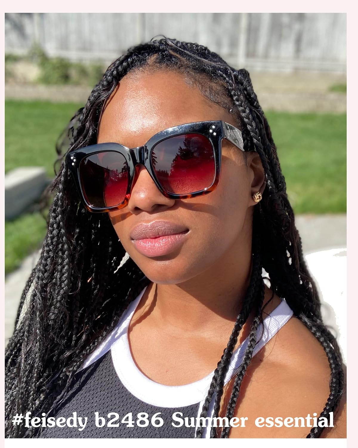 ÉÌƷͼƬ 32 | B07Q31N6CH | FEISEDY Vintage Butterfly Sunglasses Designer Luxury Sun Glasses B2486