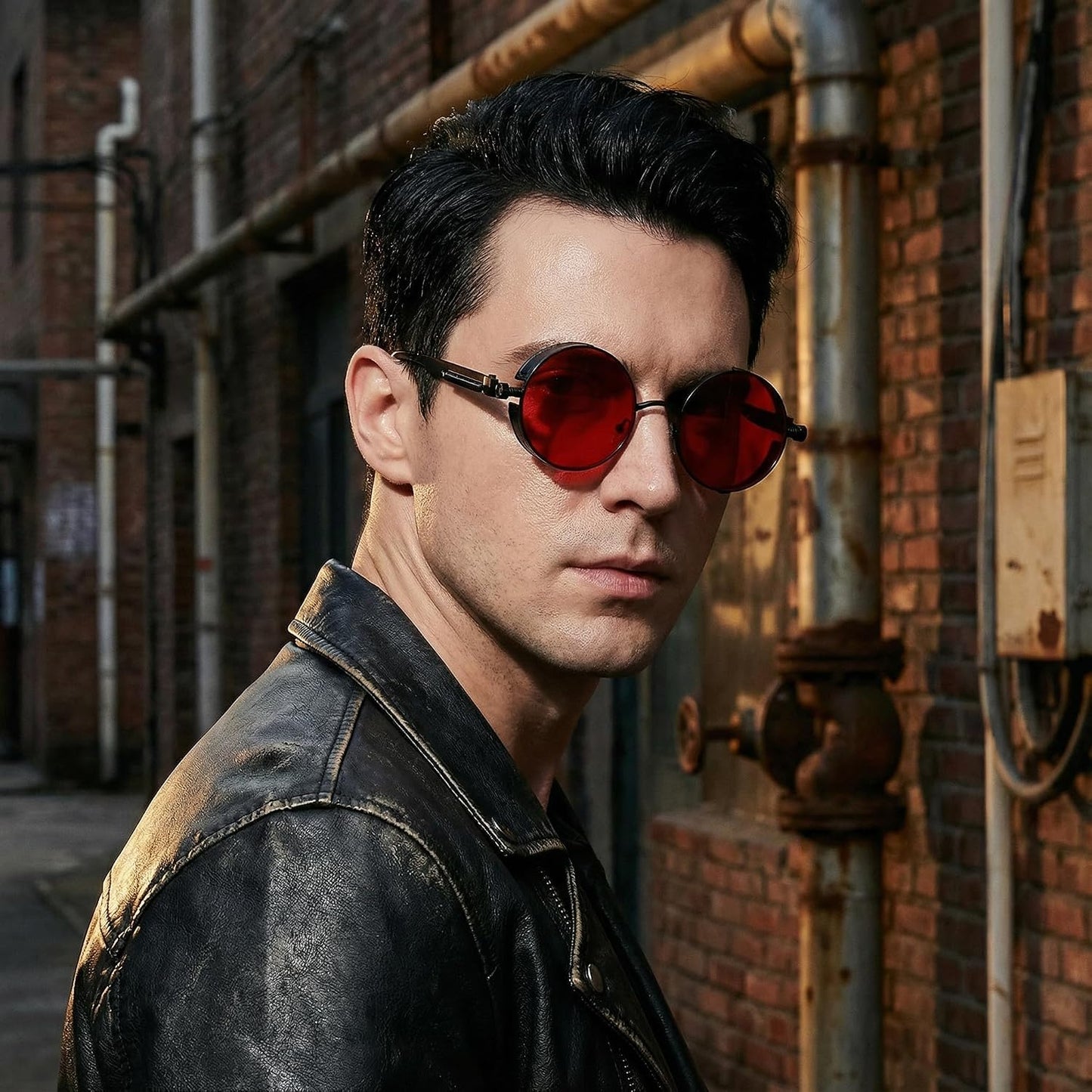 商品图片 38 | B06XY36GDW | FEISEDY Retro Gothic Steampunk Sunglasses For Men Women