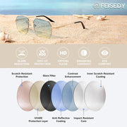 ÉÌƷͼƬ 10 | B0GL26QKYB | FEISEDY Retro Aviator Sunglasses Men Women Trendy Semi-Rimless B0383