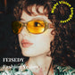 商品图片 84 | B081YY5RM3 | FEISEDY Classic Womens Night Glasses Driving Anti Glare Wrap Around Yellow Sunglasses B2548