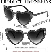 ÉÌƷͼƬ 41 | B0B8R3G4T8 | FEISEDY Love Heart Shaped Sunglasses for Women Trendy Retro Cat Eye Mod Style Stylish Glasses B2336