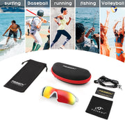 ÉÌƷͼƬ 45 | B0C7189J4Z | FEISEDY Men Sunglasses, Polarized Cycling Sunglasses, UV400 Sports Baseball Running Fishing Hiking Shades B2372