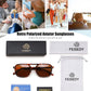 商品图片 21 | B0H2V9BFS5 | FEISEDY Retro Polarized Aviator Square Sunglasses for Women Men UV400 B0357