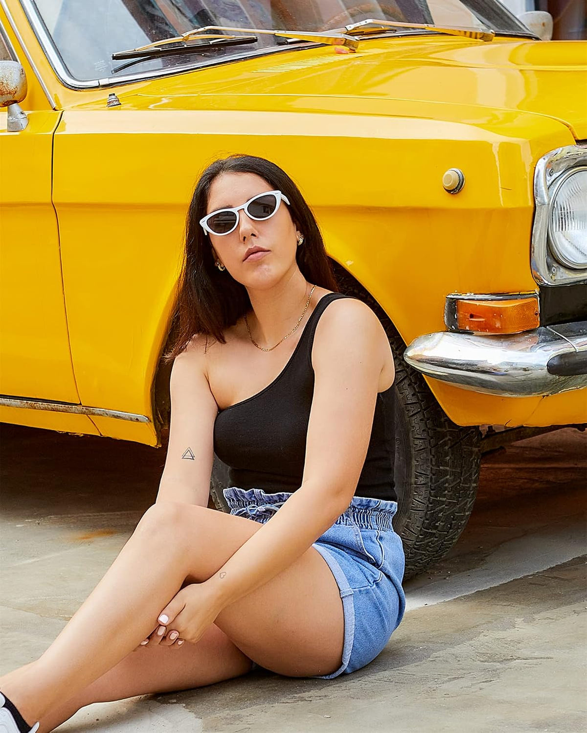 ÉÌƷͼƬ 34 | B08B8G5GR9 | FEISEDY Retro Cat Eye Sunglasses Women Men Vintage Small Cateye UV400 Sunglasses B2617