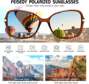 ÉÌƷͼƬ 35 | B09KC567VY | FEISEDY Womens Polarized Sunglasses UV400 Anti Glare Fashion Shades