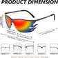 商品图片 6 | B09XHP3W7M | FEISEDY Retro Square Sunglasses Women Men Trendy Vintage Y2K Glasses Tinted Lens B2882