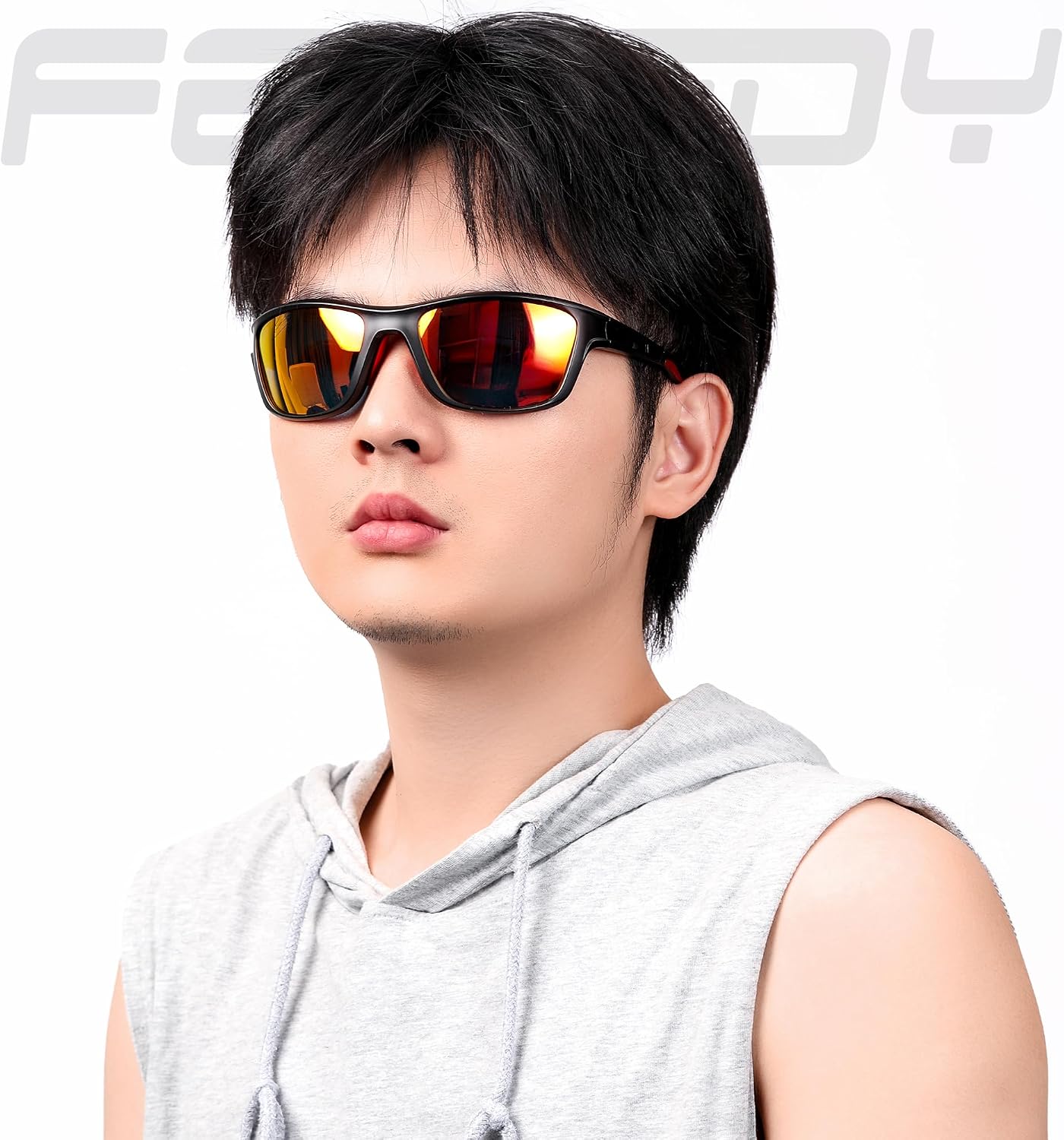 商品图片 10 | B0CTXW1SQG | FEISEDY Sports Polarized Sunglasses For Men Women Cycling Driving Fishing Running UV400 Protection B0125