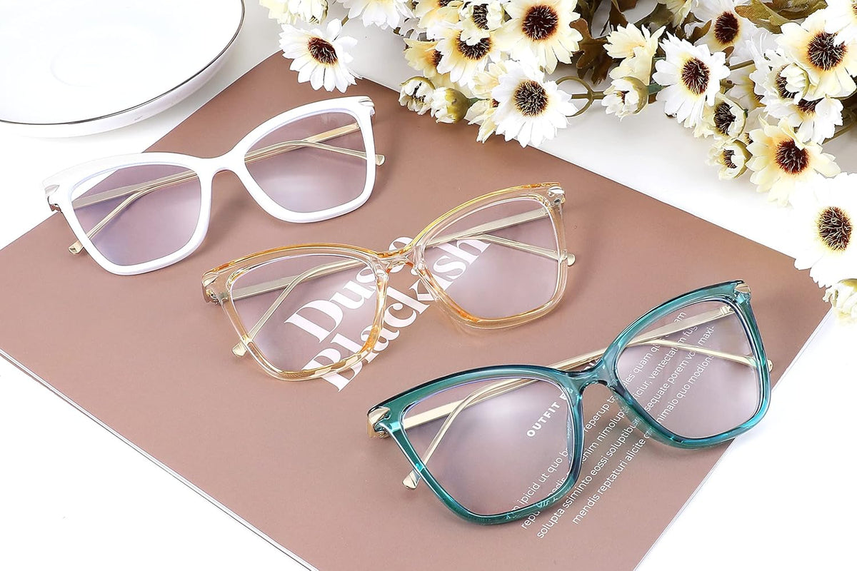 ÉÌƷͼƬ 53 | B07KK3P4KT | FEISEDY Oversized Cat Eye Glasses Frame with Clear Lenses Eyewear for Women B2460