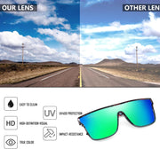 ÉÌƷͼƬ 141 | B0B2836HD6 | FEISEDY Sunglasses for Women Men, Fashion Mirrored Single Lens Shades