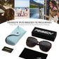 商品图片 47 | B0BJ71VZCB | FEISEDY Women's Fashion Sunglasses, Oversized Square Frame with Pearl Sparkling, Polarized UV Protection B2821