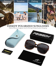 ÉÌƷͼƬ 47 | B0BJ71VZCB | FEISEDY Women's Fashion Sunglasses, Oversized Square Frame with Pearl Sparkling, Polarized UV Protection B2821