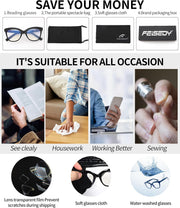 ÉÌƷͼƬ 21 | B0CNGMZZZX | FEISEDY Retro Square Reading Glasses Anti Glare Digital Blue Light Blocking Eyestrain for Women Reader B0058
