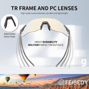 ÉÌƷͼƬ 21 | B0FHNVLT2X | FEISEDY Photochromic Cycling Glasses for Men Women Mountain Bike Sports Sunglasses UV Protection B0310