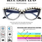 商品图片 9 | B0BLH5NHK8 | FEISEDY Diamond Blue Light Blocking Glasses Cat Eye Rhinestone Women Oversized Anti Eyestrain Computer Glasses Frame B2358