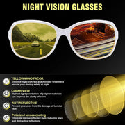 ÉÌƷͼƬ 24 | B081YY5RM3 | FEISEDY Classic Womens Night Glasses Driving Anti Glare Wrap Around Yellow Sunglasses B2548