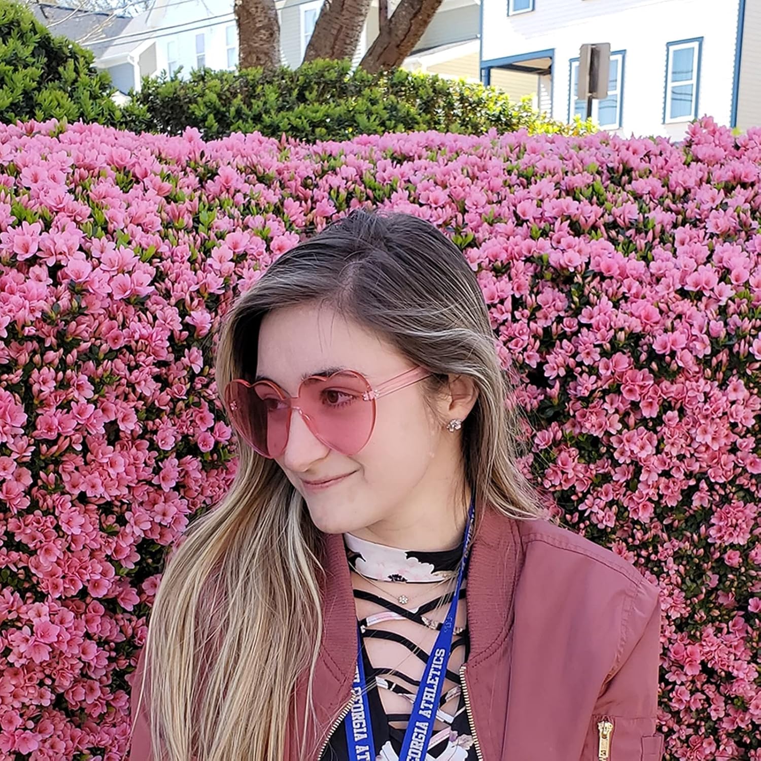 商品图片 41 | B07BLKHDRH | FEISEDY Thick Heart Sunglasses Rimless Heart Shaped Sun Glasses Women Fashion Love Glasses B2419