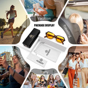 ÉÌƷͼƬ 42 | B0HJYQR9BW | FEISEDY Classic Square Sunglasses for Women Men, Retro Trendy Shades B0493