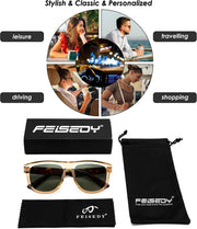 ÉÌƷͼƬ 18 | B0D8JDCTKS | FEISEDY Square Sunglasses for Women Men Unisex Curved Style Shades Designer Sun Glasses B0214