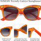商品图片 11 | B0CJNSZC8B | FEISEDY Trendy Polarized Sunglasses, Retro Cateye Frame for Women, UV400 Protection Shades B0009