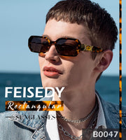 ÉÌƷͼƬ 21 | B0CNPQGQRW | FEISEDY Retro Rectangle Sunglasses for Women Men Classic Square Rhinestone Frame Sun Glasses Polygon Designer UV400 B0047