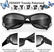 ÉÌƷͼƬ 11 | B0CNRQ7WVZ | FEISEDY Y2K Women Polarized Sunglasses Butterfly Wrap Around UV400 Shades
