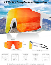 ÉÌƷͼƬ 39 | B0FMRGGCL4 | FEISEDY Polarized Sports Sunglasses for Men Women Youth - Baseball, Running, Cycling UV400 Protection 4 Lenses B0279