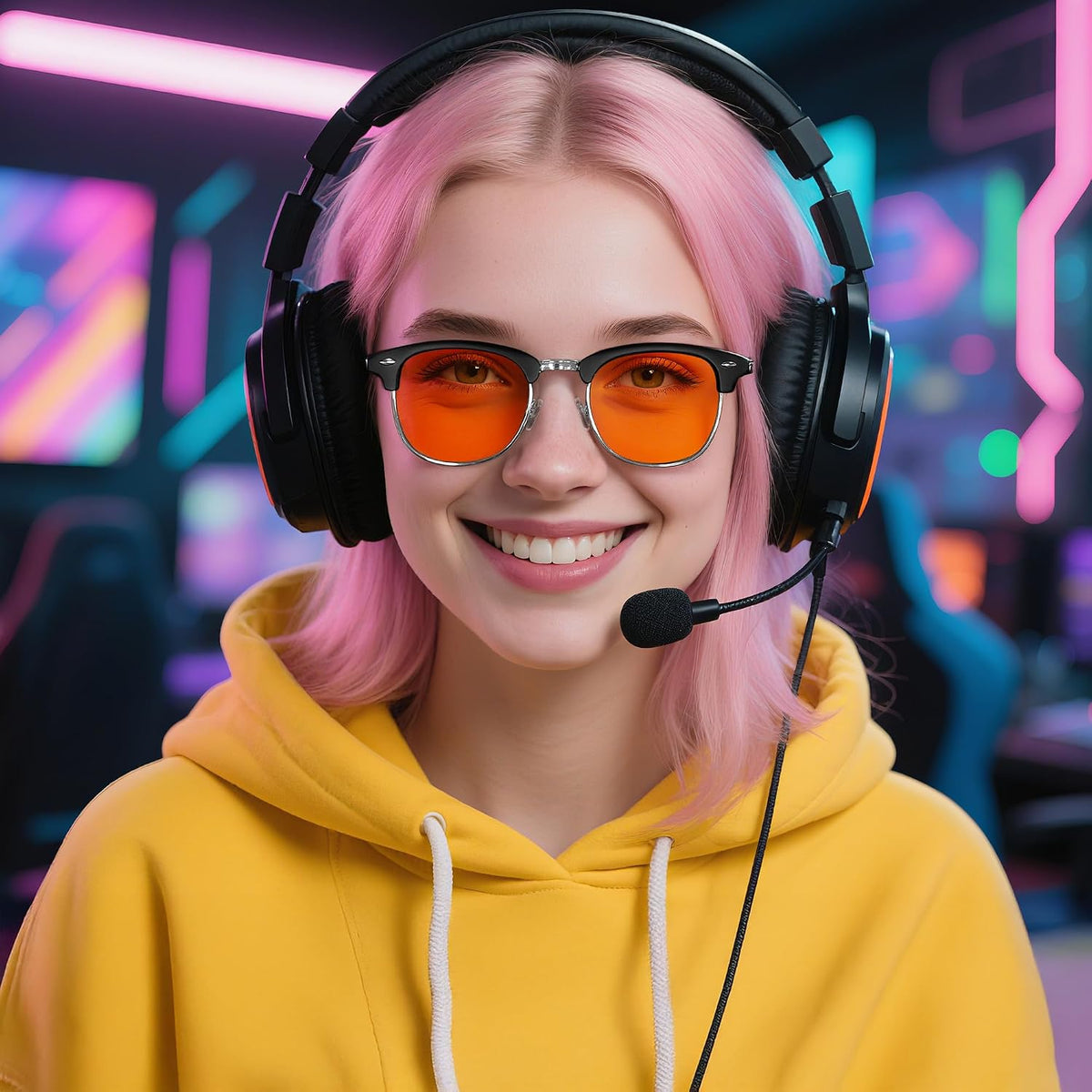 ÉÌƷͼƬ 10 | B0FQ5DRDJG | FEISEDY Orange Blue Light Blocking Glasses for Woman Men Amber Lenses Computer Gaming Glasses for Better Sleep