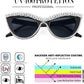 商品图片 55 | B0BZ7YMM4F | FEISEDY Oversized Women Cat Eye Rhinestone Sunglasses Costume Party B2360