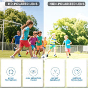 ÉÌƷͼƬ 6 | B0F32C9J2Q | FEISEDY Polarized Kids Sunglasses Youth Sports Cycling Shades,UV400 Protection For Teens Baseball Tennis Sunglasses B0092