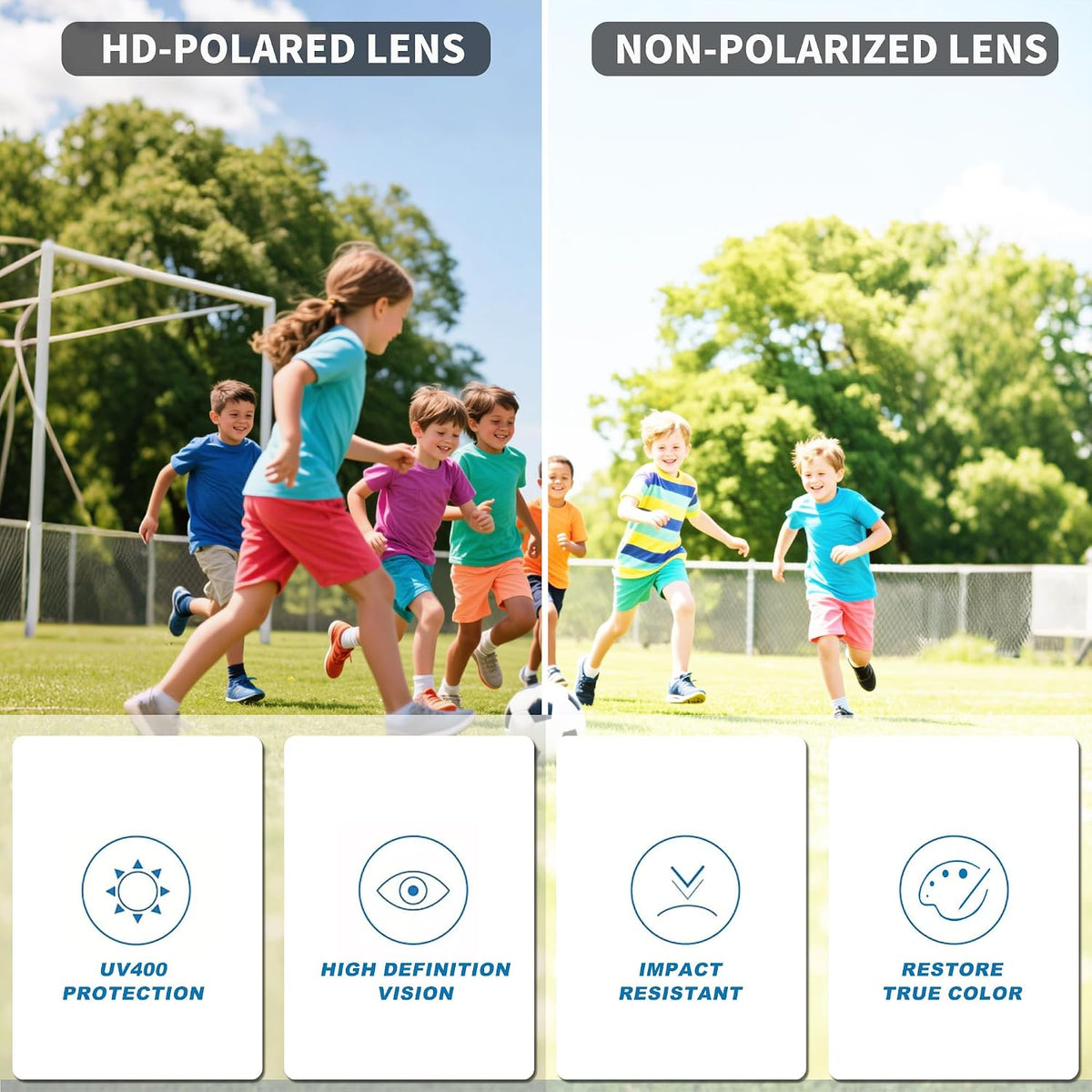 ÉÌƷͼƬ 6 | B0F32C9J2Q | FEISEDY Polarized Kids Sunglasses Youth Sports Cycling Shades,UV400 Protection For Teens Baseball Tennis Sunglasses B0092
