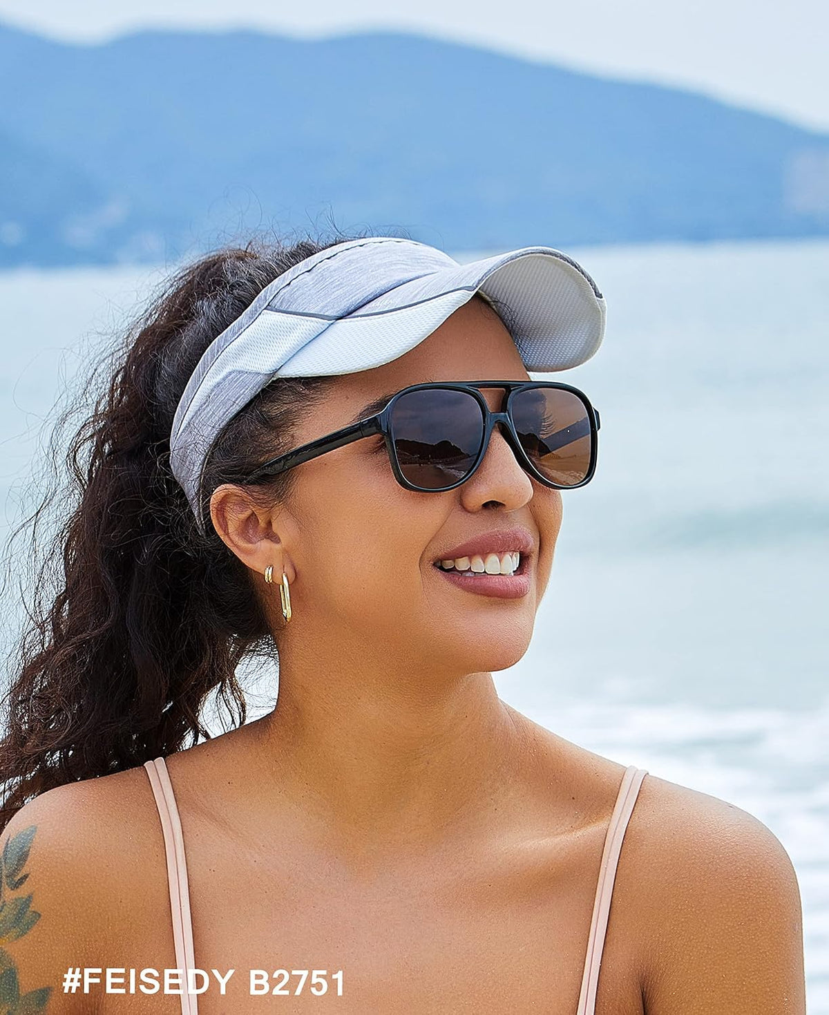 ÉÌƷͼƬ 114 | B0CB543WBD | FEISEDY Vintage Retro 70s Plastic Aviator Sunglasses Women Men Classic Large Squared Frame B2751