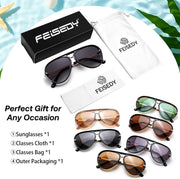 ÉÌƷͼƬ 42 | B0GYVVZBQM | FEISEDY Classic Aviator Sunglasses UV400 Protection for Women Men B0461