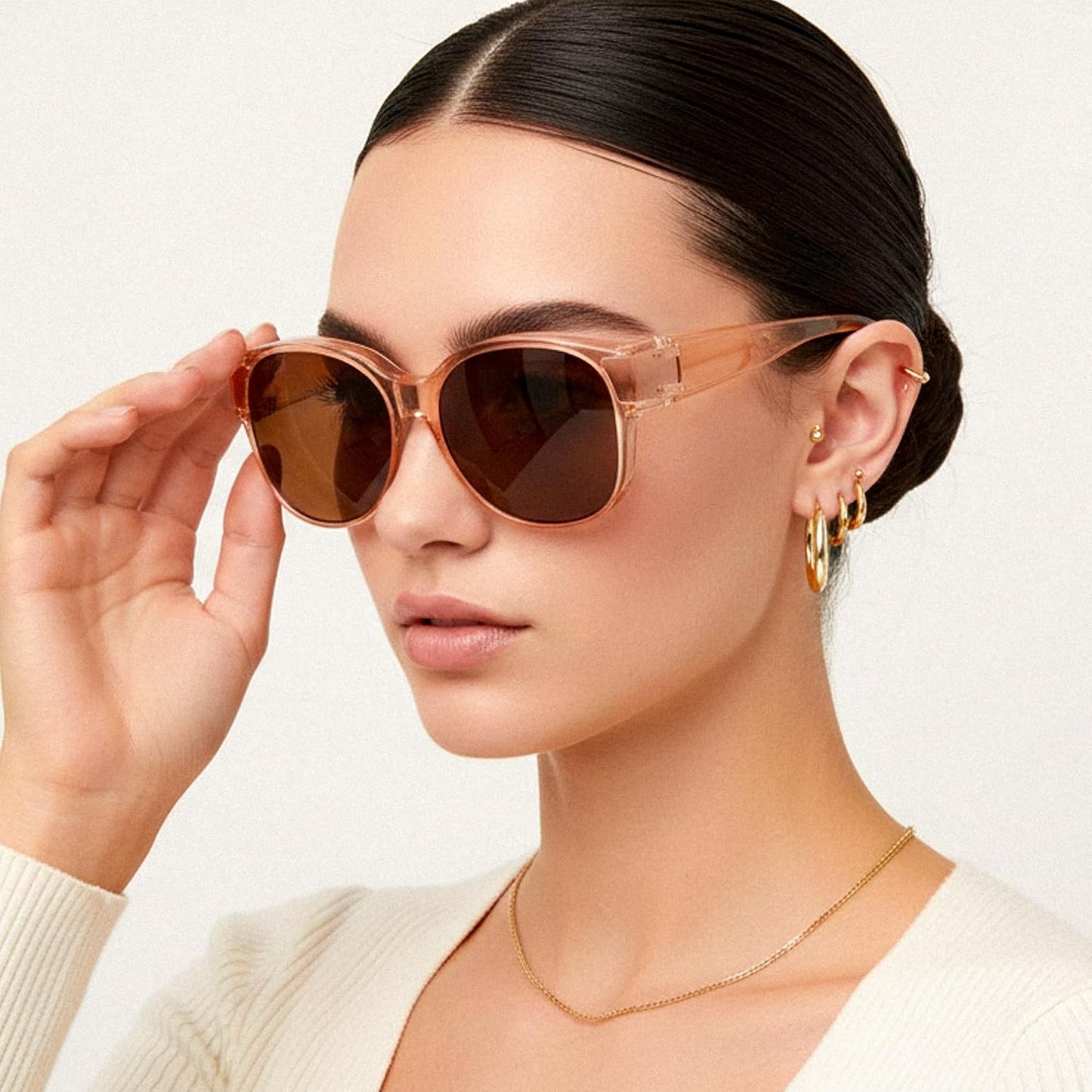 商品图片 43 | B0FRRT5Z37 | FEISEDY Fit Over Glasses Polarized Sunglasses, UV400 Protection for Driving & Outdoor Activities B0328
