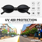 ÉÌƷͼƬ 35 | B0DTHVTKB5 | FEISEDY Retro Oval Sunglasses for Women 90s Narrow Round Lightweight Shades Y2k Trendy Sunnies B1171