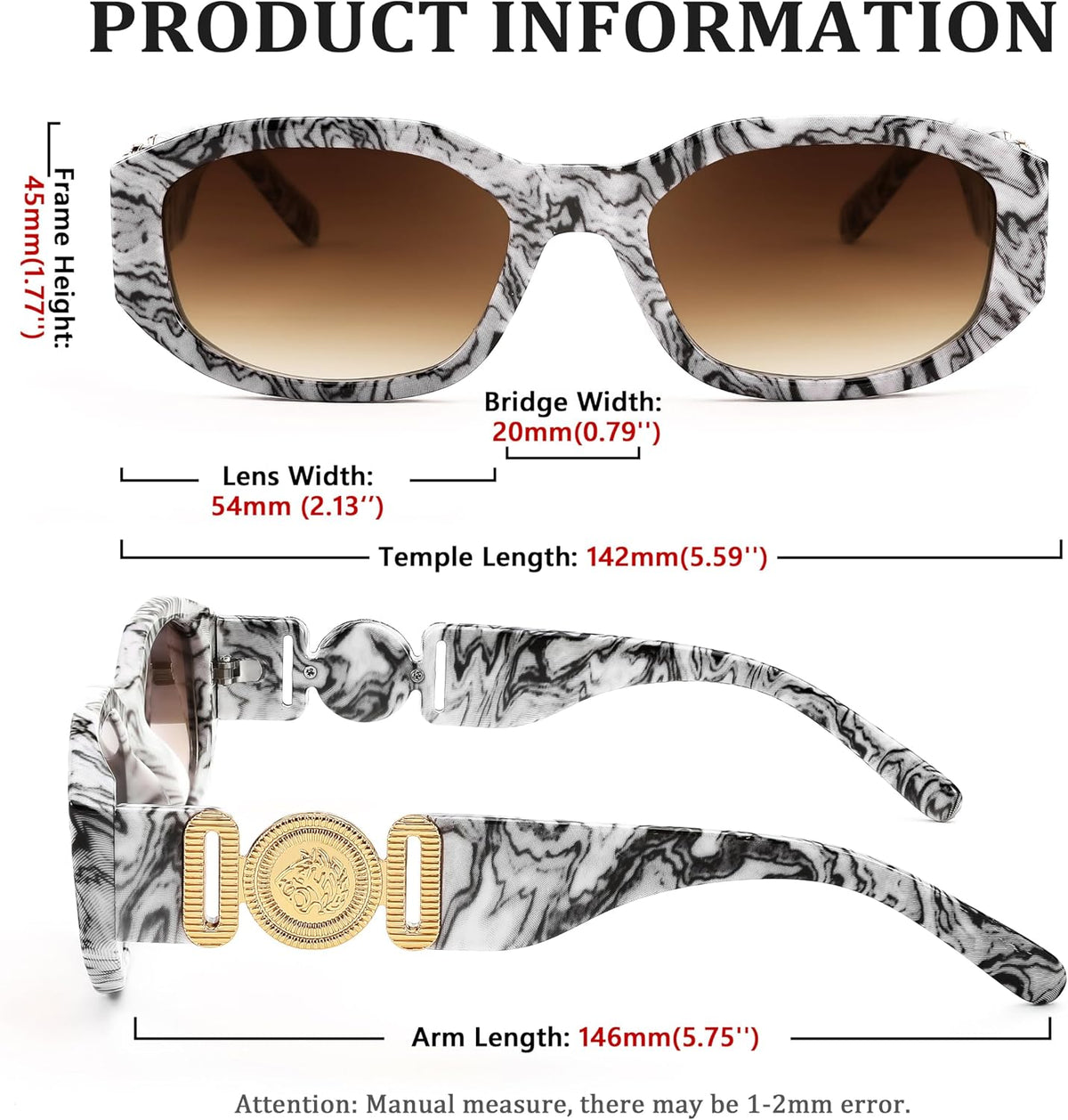 ÉÌƷͼƬ 49 | B0B5V7T75J | FEISEDY Retro Trendy Rectangle Sunglasses Women Men Narrow Shades B2322