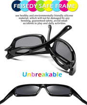 ÉÌƷͼƬ 5 | B07JM1DLHS | FEISEDY Kids Polarized Sport Sunglasses Rubber Frame Boys Girls 3 to 12 Age Children Gift B2453